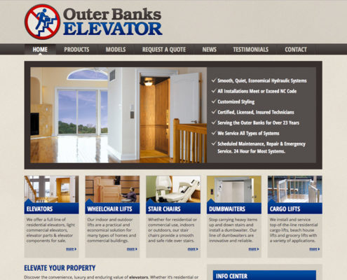 home services website design
